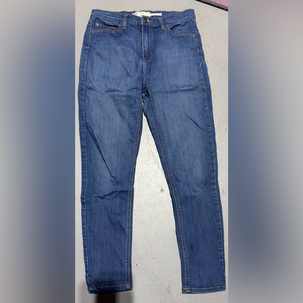 Free People High Rise Blue Denim Jeans